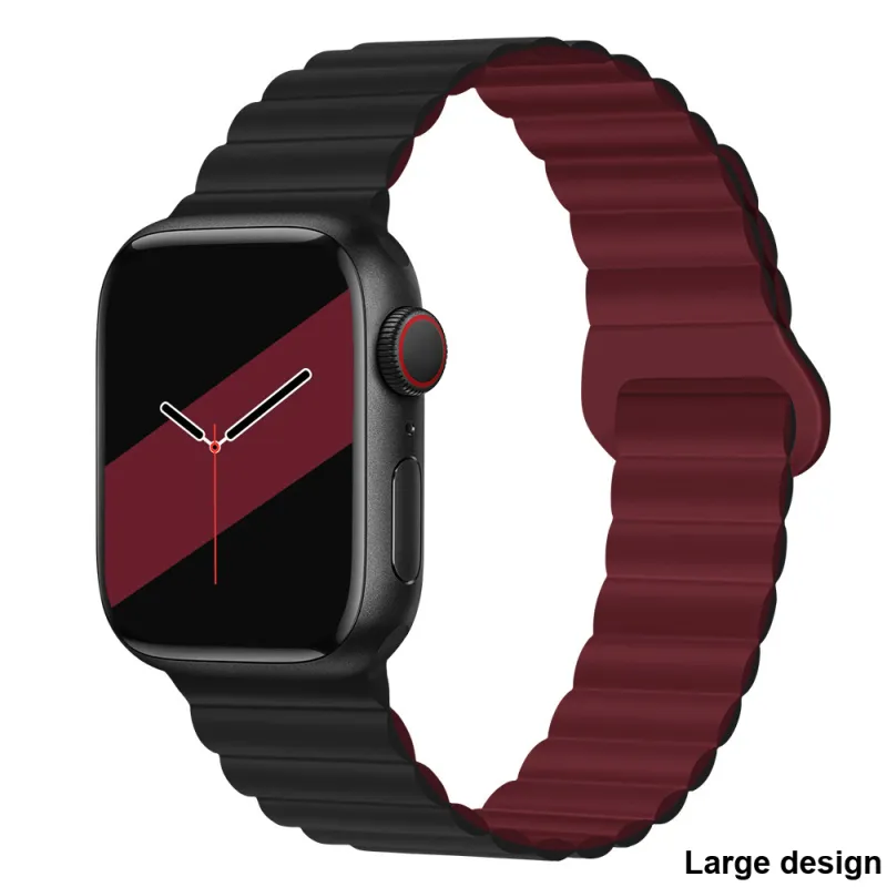 DUALMM Apple Compatibility Watch Band 225 255mm Silicone Material-14