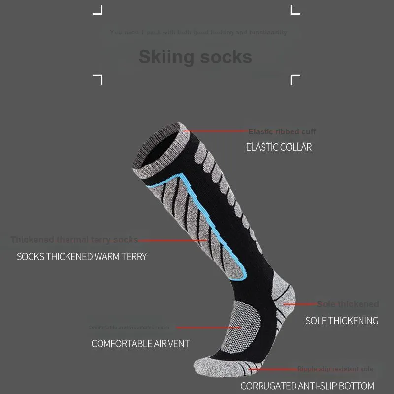 Inside The Orange Ski Socks Unisex 1 Pack-6