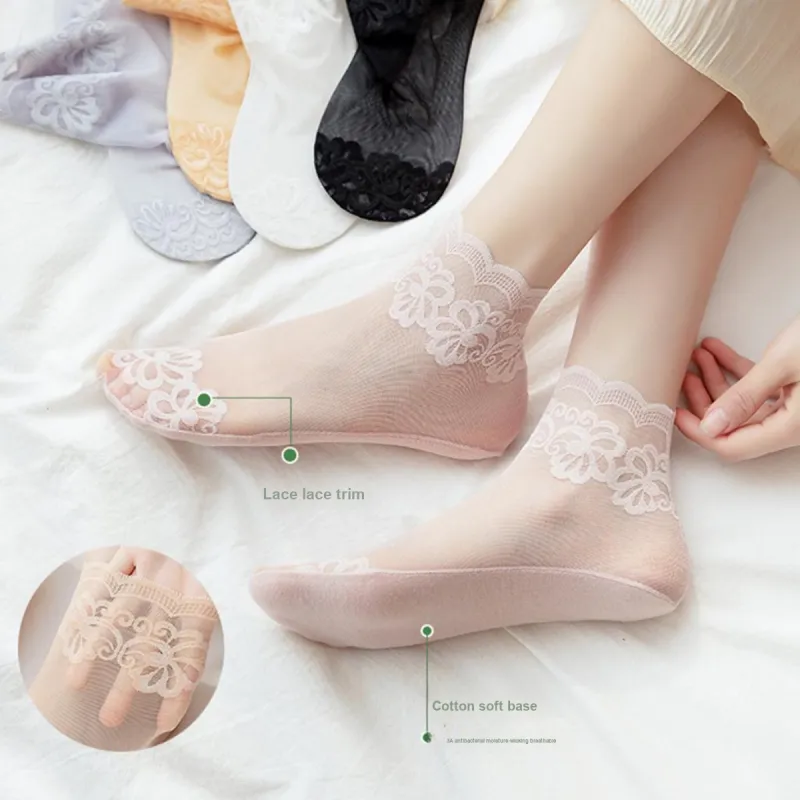 MIIOW Ankle Socks Women's 5 Pack Mixed Color-7