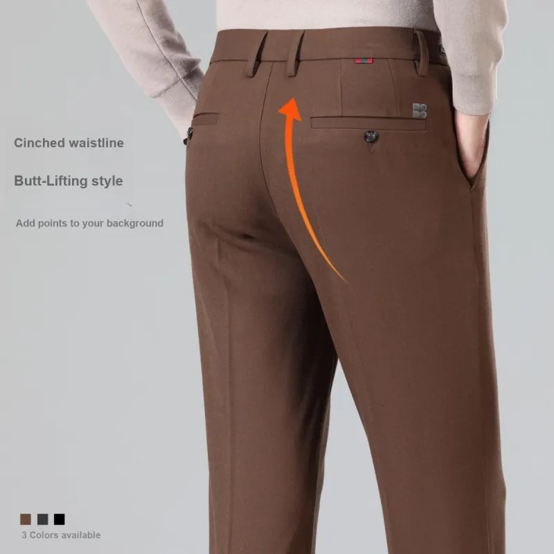 Red bean Suit Trousers Men-14