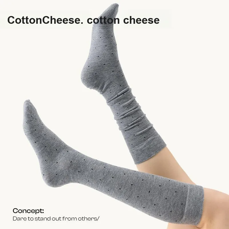 COTTON CHEESE Knee High Socks Women's 1 Pack-5