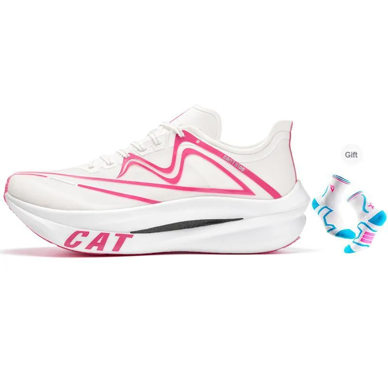 Sonic cat Running Shoes Unisex Low Top White-5