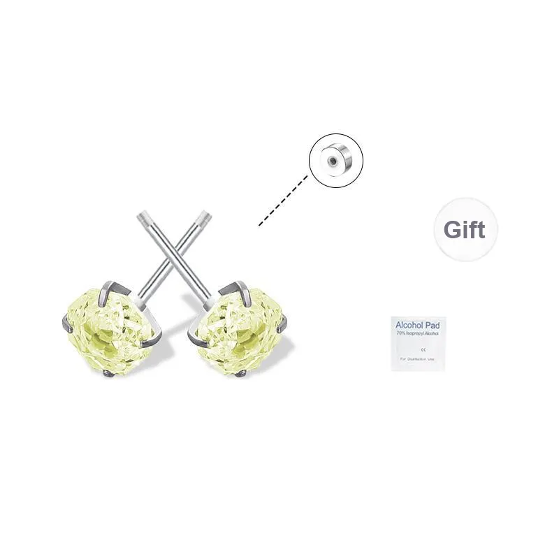 UX Ear Bone Stud For Piercing Flat Hypoallergenic Stud Earrings Unisex-7