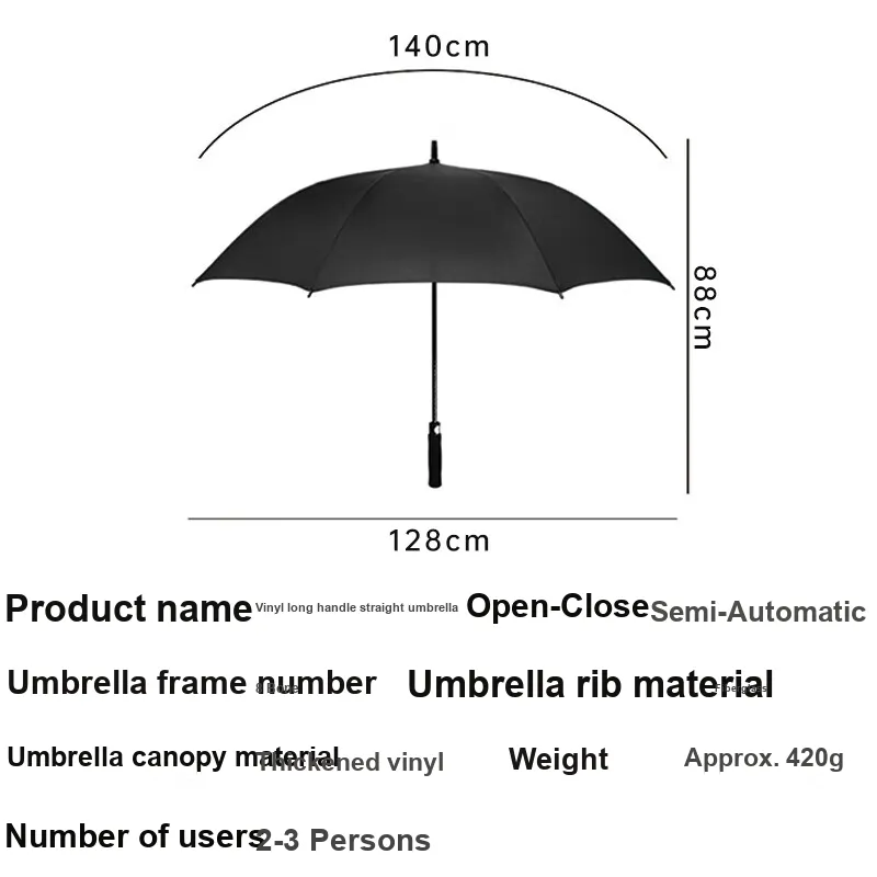 TIANWEI UMBRELLA Umbrellas Black-4