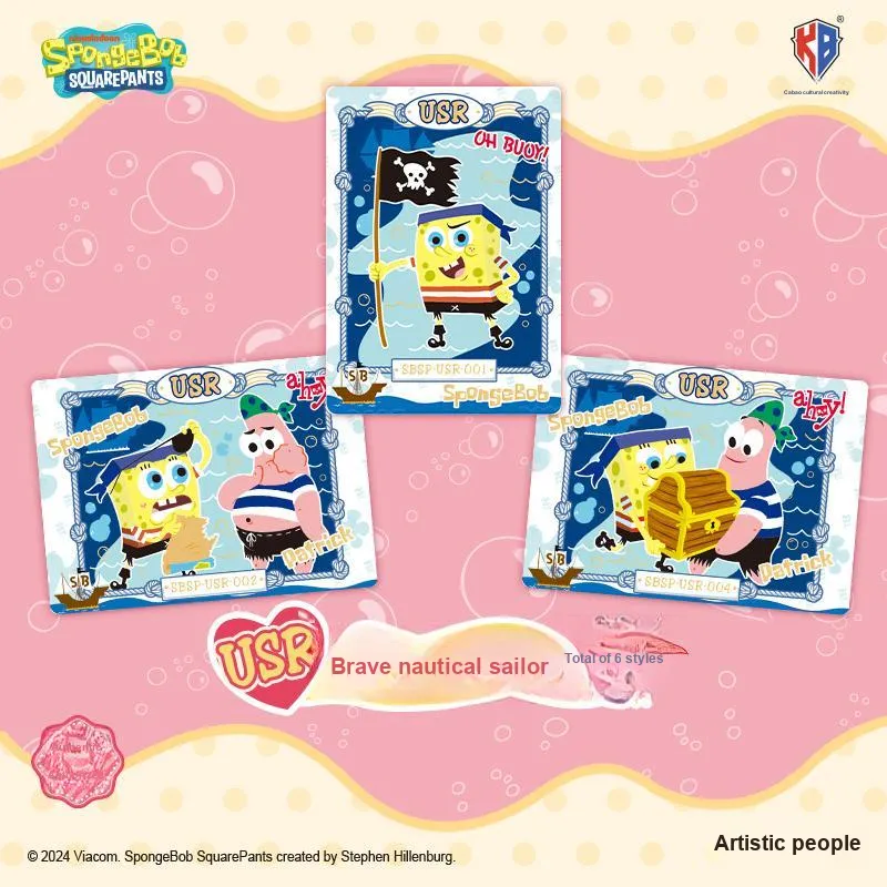 Kabao Cultural Creation SpongeBob Mysterious Box V10 IP/Anime Cards 18 Packs/box-3
