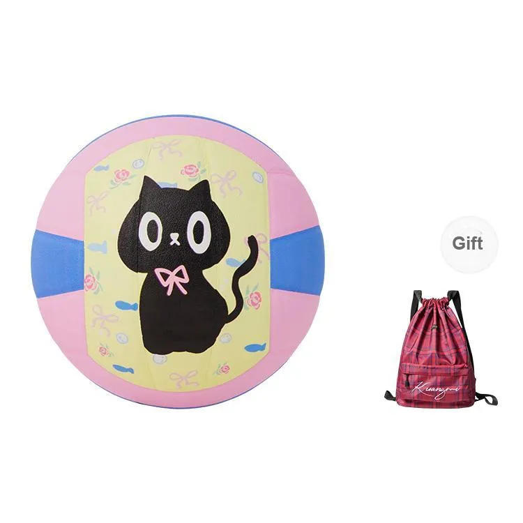 Kuangmi PU Size 5 Ball Volleyball Unisex Pink Blue Macaroon-11