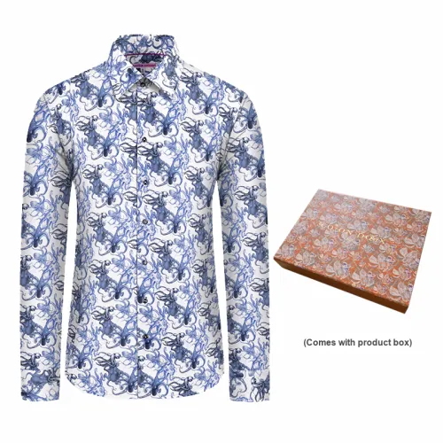 COTON DOUX Shirts Men Blue