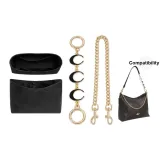 Black DuPont Paper+Black Moon Extender Chain+Decorative Chain 45cm