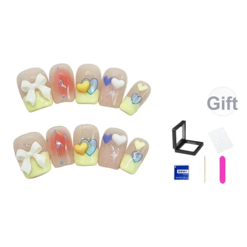 XNTX Освежающий Патч False Nail Короткий LADDER Macaron Color Series Смузи Coquette