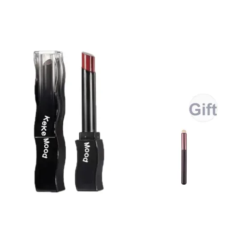 KEKE MOOD Черный Перо Помады Glossy Натуральный Длинный Тяжелый Осветляющий