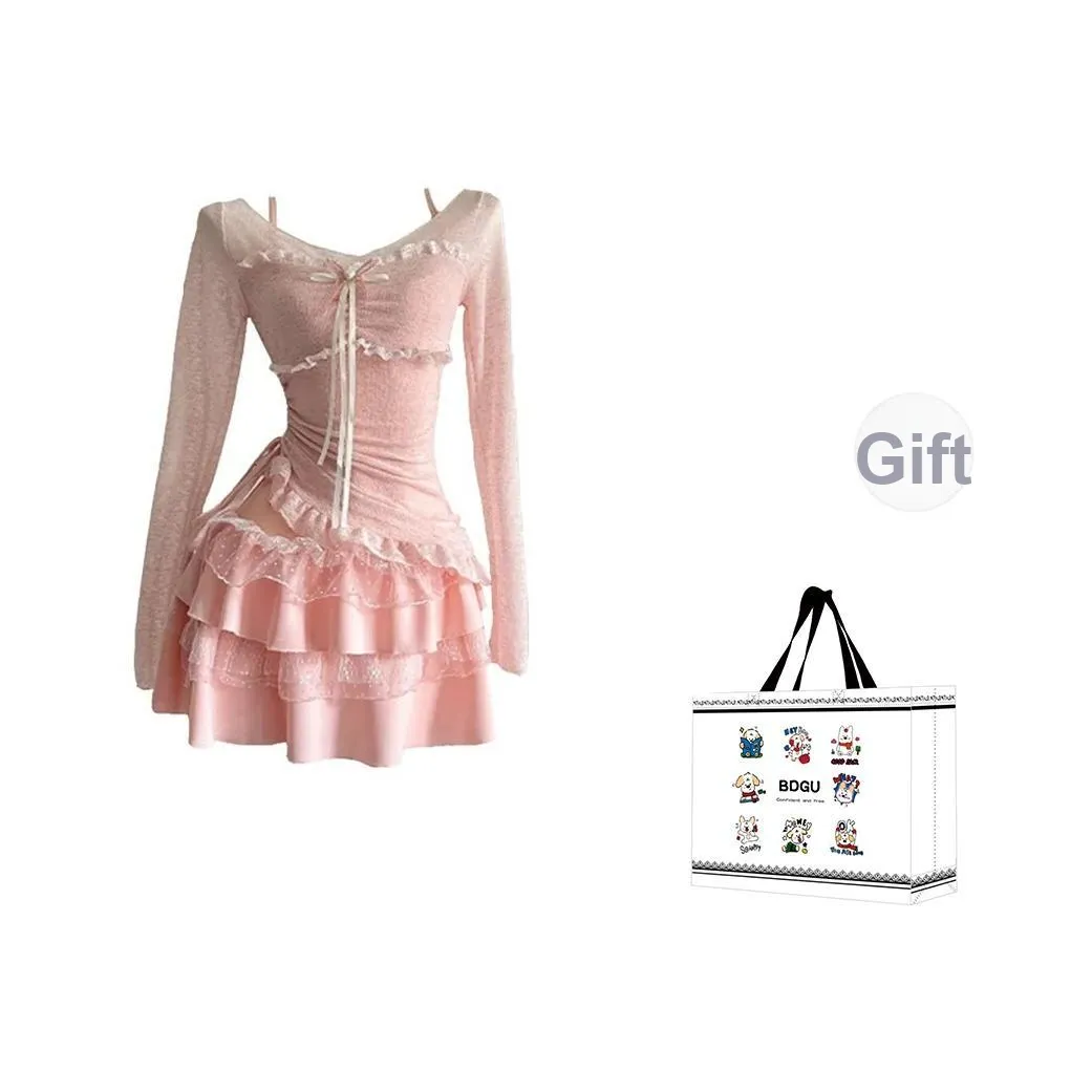 BDGU Long Sleeved Dress Women's Pink