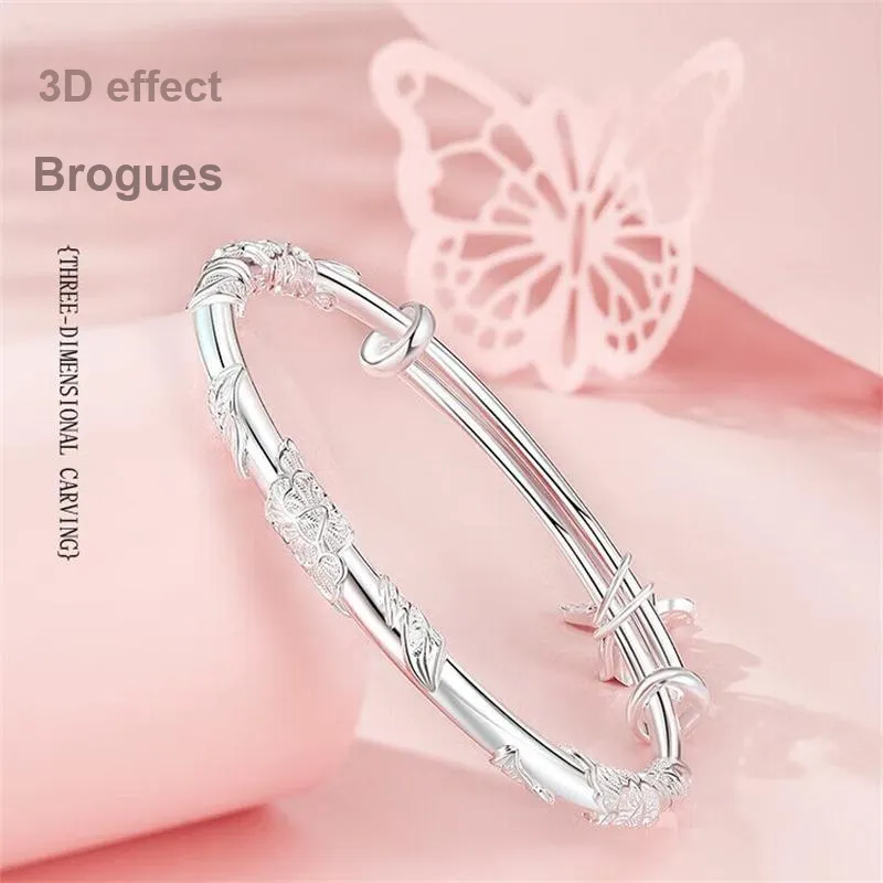 BMK S999 Fine Silver Bangles Women's-3