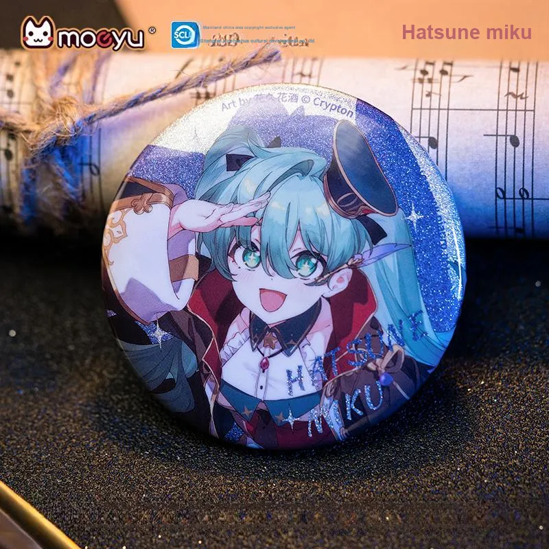 MOEYU Hatsune Miku Badge Miku Tinplate Commemoration Badge Anime Collection Badges-2