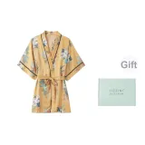 [Gift Box Set]Lace-Up (Yellow Hollyhock) Morning Robes
