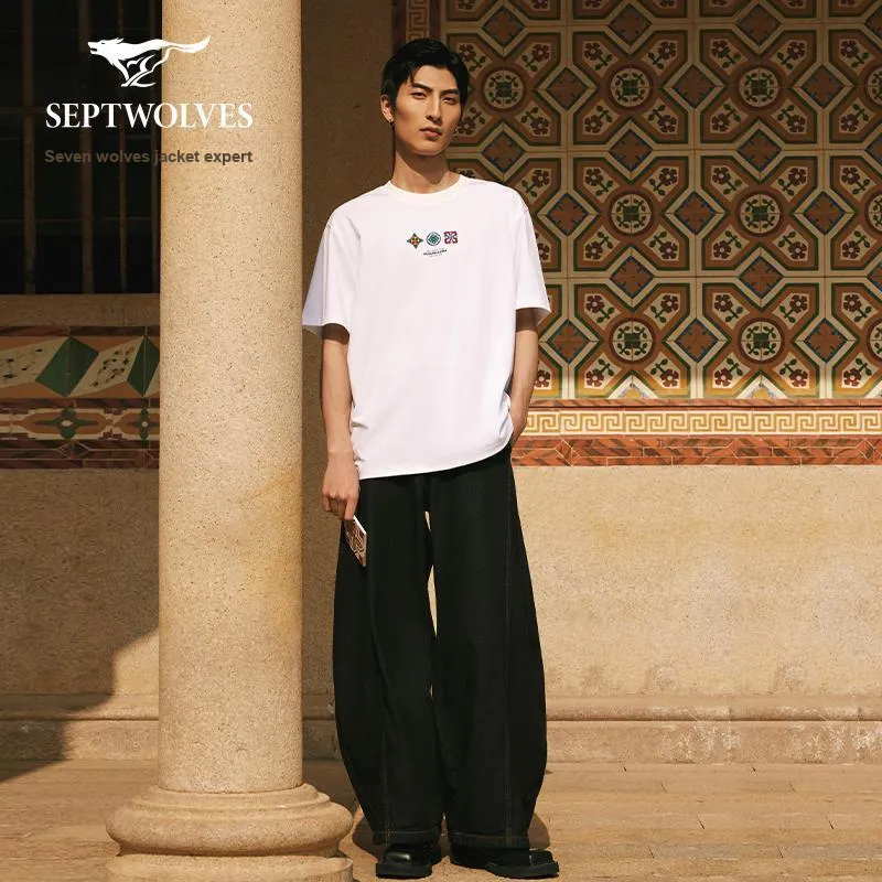 SEPTWOLVES T Shirt Shopping Bag Included Unisex-18