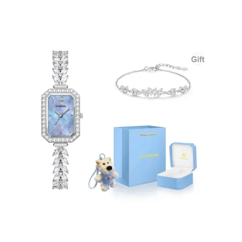 STARKING Mermaid Series Кварцевый механизм Сплав Ремешок Часы Женские Синий циферблат