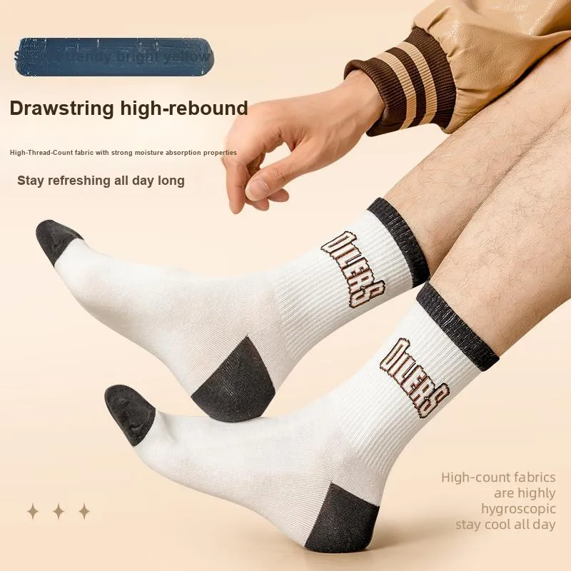 MIIOW Mid Calf Socks Men's 3 Pack-2