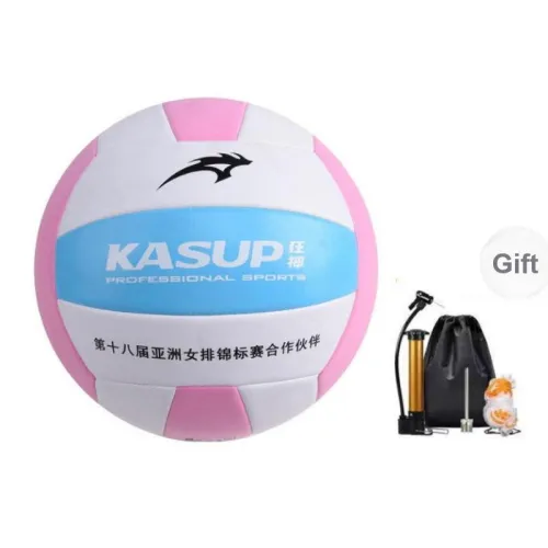 KASUP PU Size 5 Volleyball Unisex Blue Pink