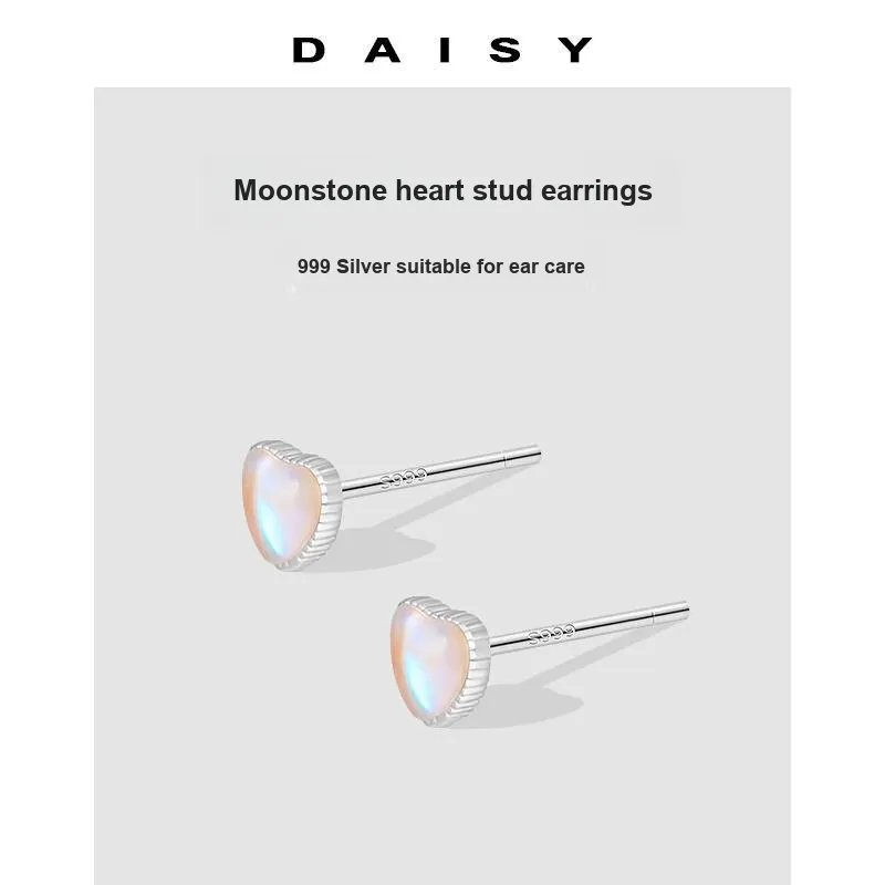 Daisy Dream 999 Fine Silver Stud Earrings Women's-4