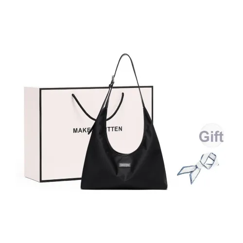 MAKEUP KITTEN Нейлоновая ткань Плечевая сумка Полумесяц Сумка Пельмени Сумка Плечевая сумка Стандартная Женская Черная Абрикосовая