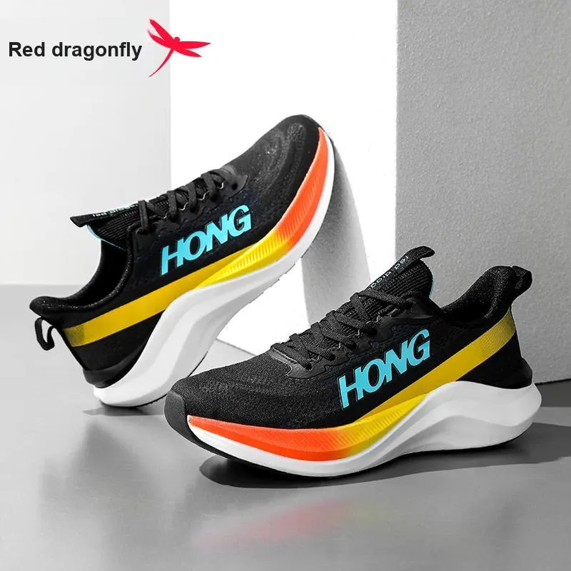 RED DRAGONFLY Breathable Cushioning, Slip Resistant, Abrasion Resistant Low Top Running Shoes Men's-11