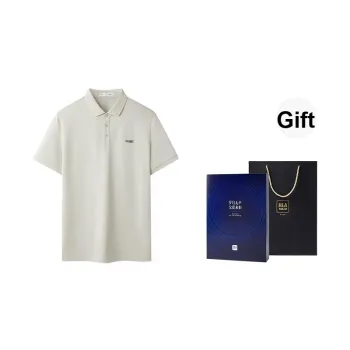 HLA Cooling Moisture Absorption Quick Dry Letter Print Classic Lapel Short Sleeved Polo Shirt Men's