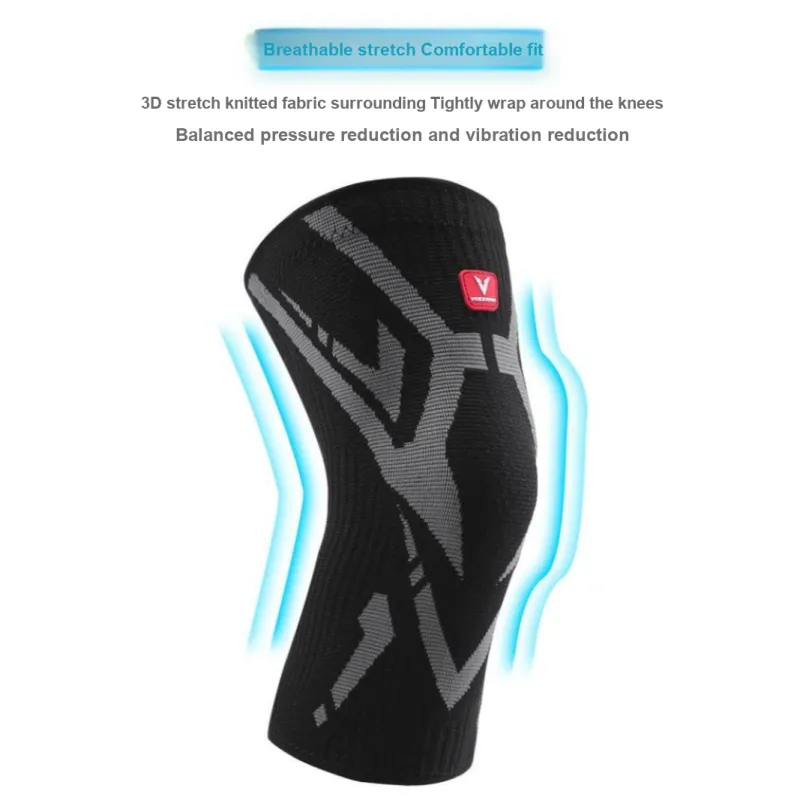 VEIDOORN Running Basketball Cycling Skiing Soccer Unisex Silicone Knee Pads-5