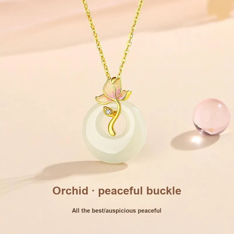 Andaozi Necklaces Green Jade Women's-1