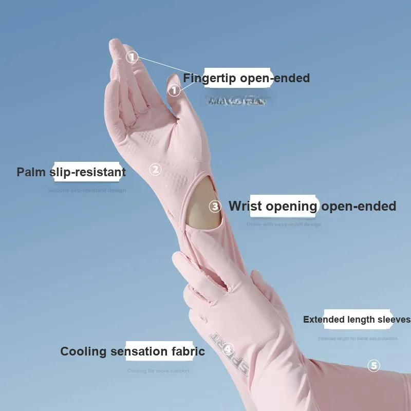 NANJIREN Ice Cold Sun Protection Sleeves Women's-9