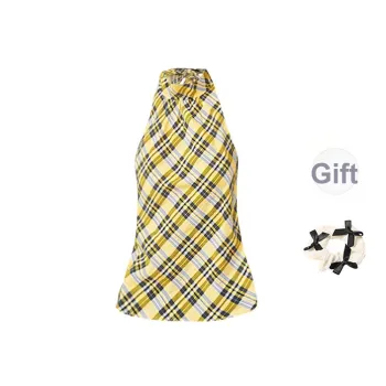 TORIGHT Tank Tops Women's Yellow+Bowknot Hair Tie Comes With