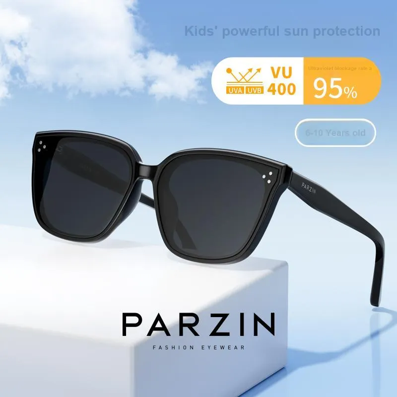 PARZIN Sunglasses Kids' Black, Pink, Tea Brown-3