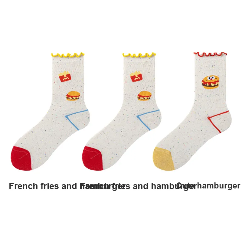 H YXIANG Mid Calf Socks Women's Combo Set-3