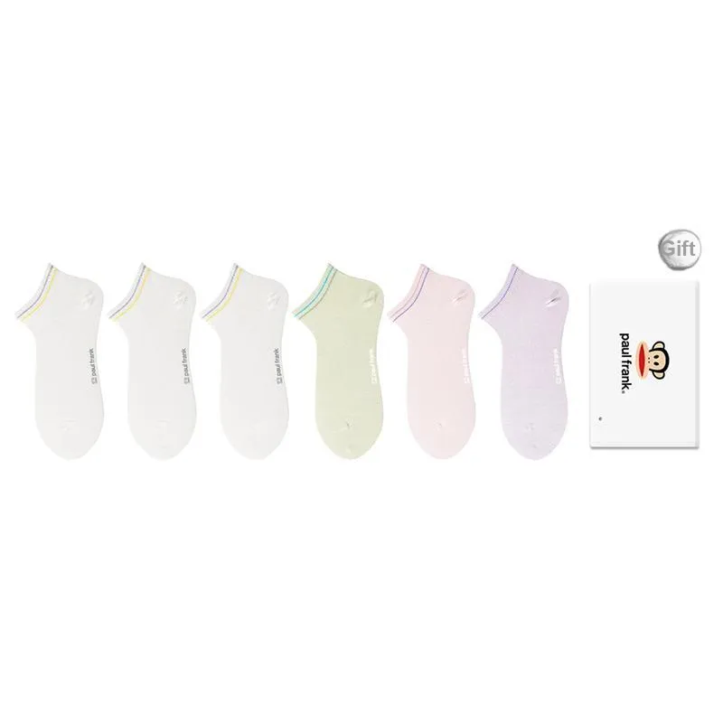 PAUL FRANK Ankle Socks Women's Box 6 Pack-48