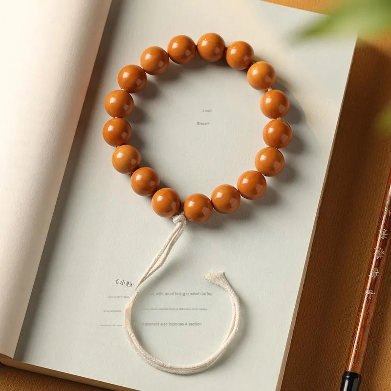 Red All Year Round Bodhi Seed Bracelets Unisex-3