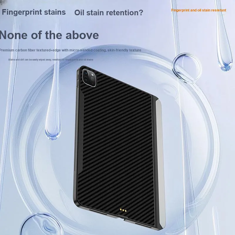 JINGSHAN Carbon Fiber Texture Suitable For IPad MiaoKong Keyboard Touch Companion Case-4
