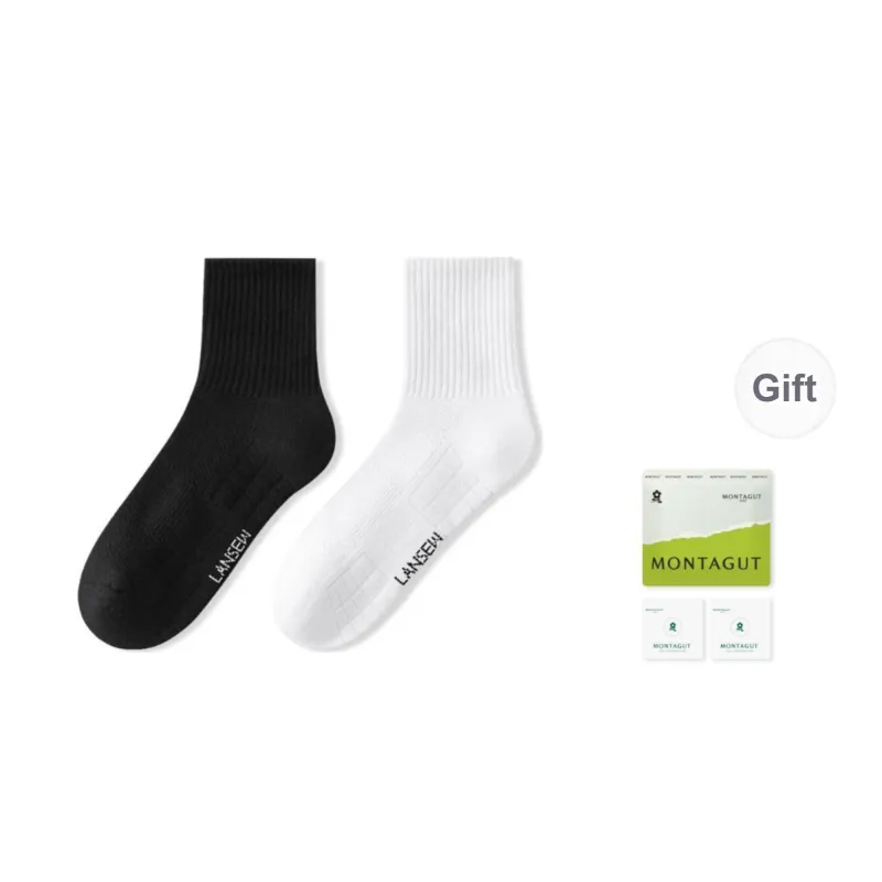 Montagut Mid Calf Socks Unisex 4 Pack-2