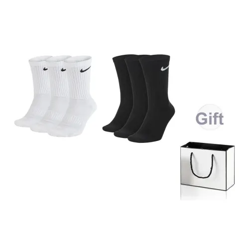Носки Nike Подарочная Коробка Унисекс 6 пар Комплект Белый+Черный