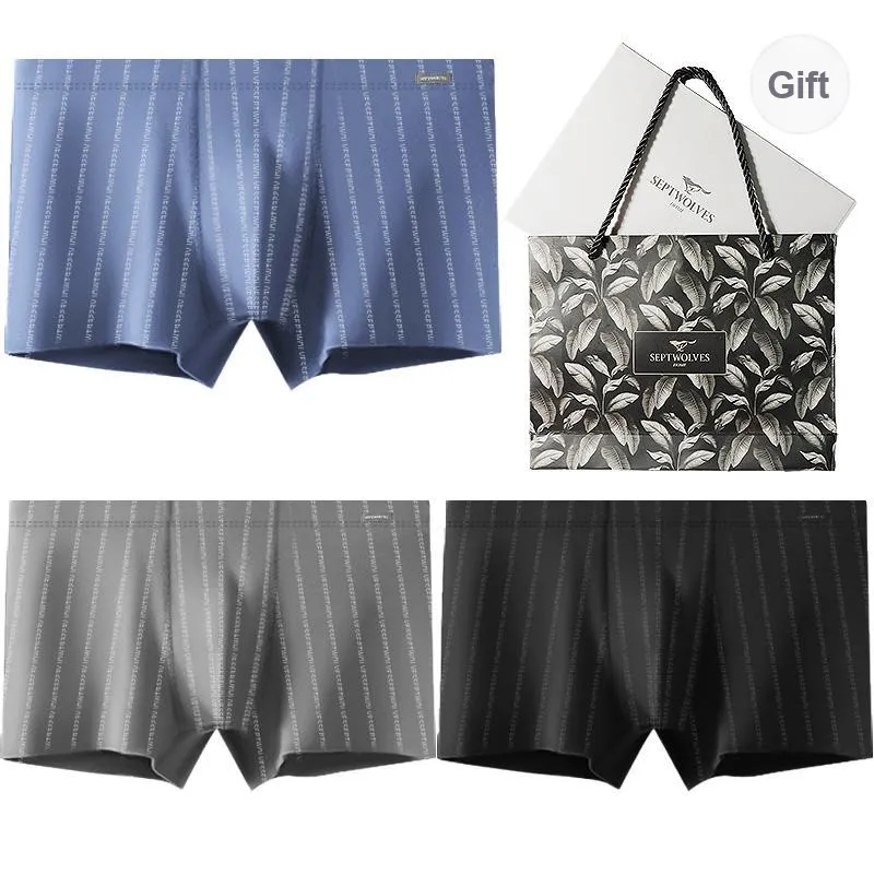SEPTWOLVES Underwear Gift Box Men's 3 Pack+Shopping Bag-0