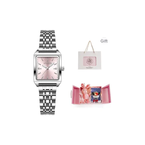 UYICOO Кварцевый механизм женские часы 22,5 мм*26 мм*7,5 мм серебряный