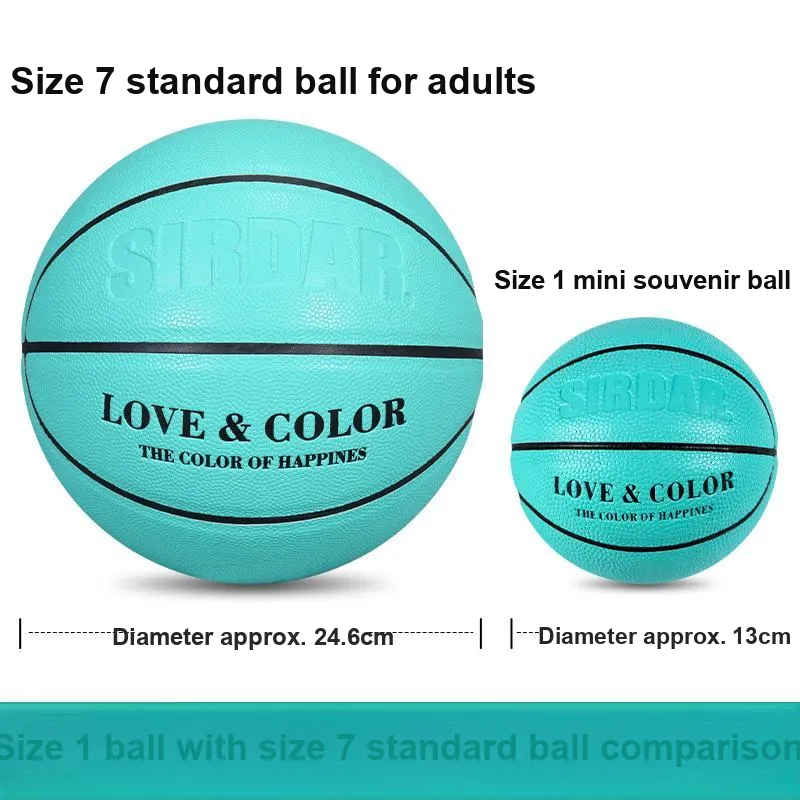 SIRDAR PU Basketball Bird Egg Blue Size 1 Ball Training Unisex-4
