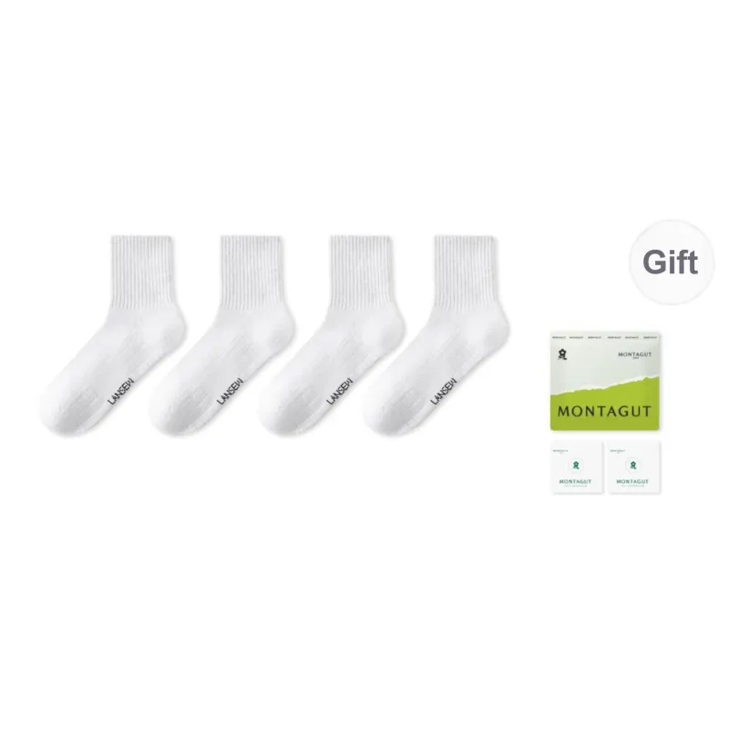 Montagut Mid Calf Socks Unisex 4 Pack-5