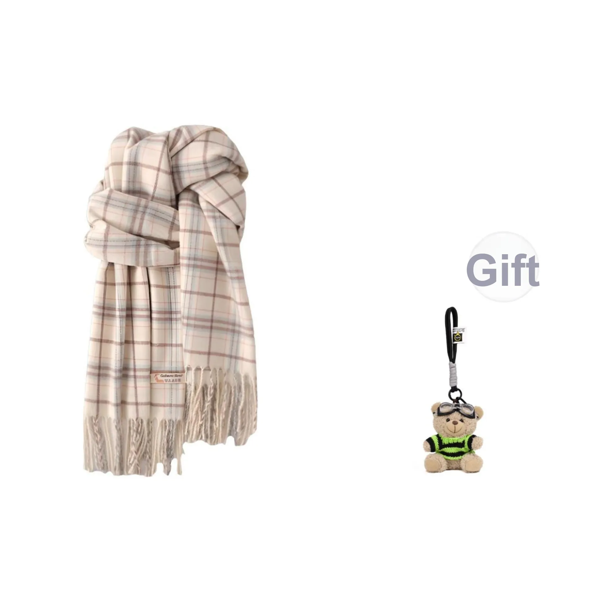 FUO Вязаные шарфы из искусственного кашемира для женщин