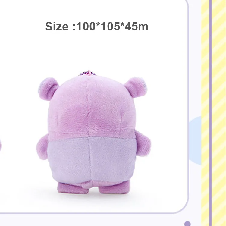 Sanrio Kuromi Figure Print Grand Prize Support Collection Kuromi Dolls Plush Pendant 10.5cm Height-3