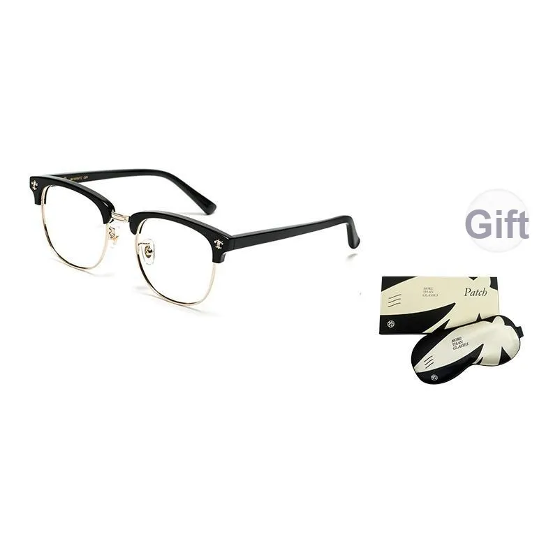 MUJOSH Пластиковая оправа пластина металл овал оптическая оправа унисекс