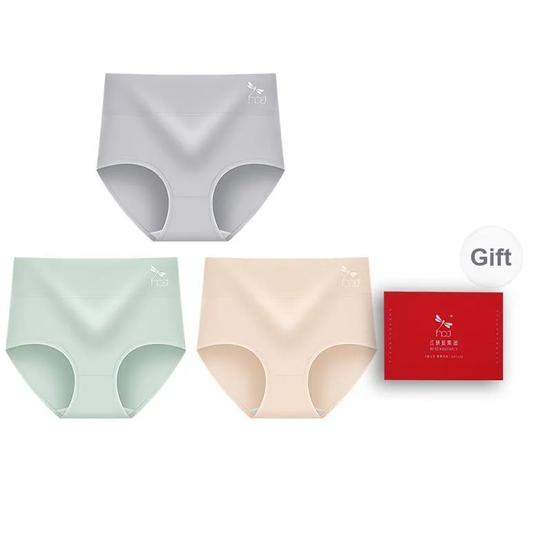 RED DRAGONFLY Cotton Panties Women's 3 Pack Gift Box Set-7
