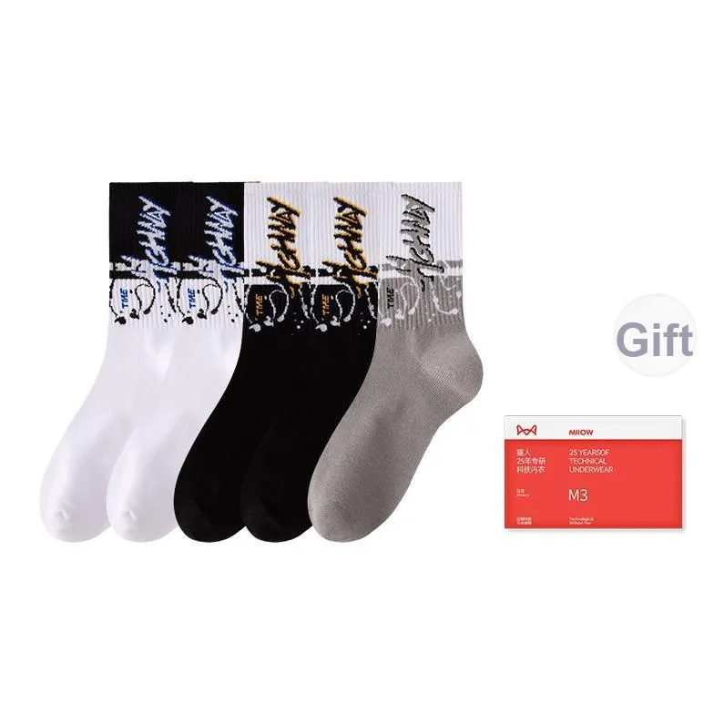 MIIOW Trend Party series Носки Crew Мужской Сумка для покупок Комплект Combo Set