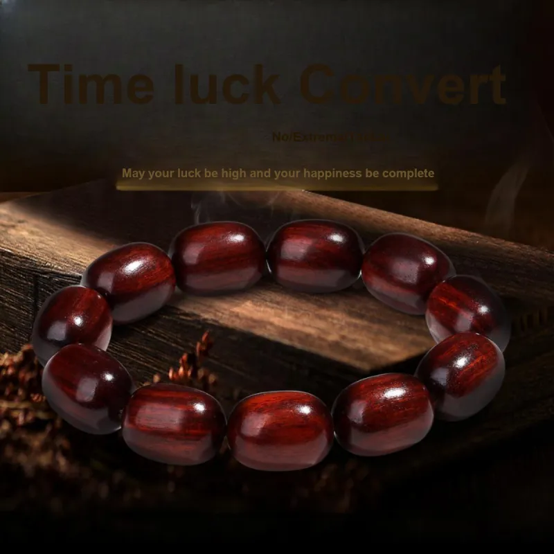 PUTUOSHANWENCHUANG Bloodwood Bracelets Unisex-1