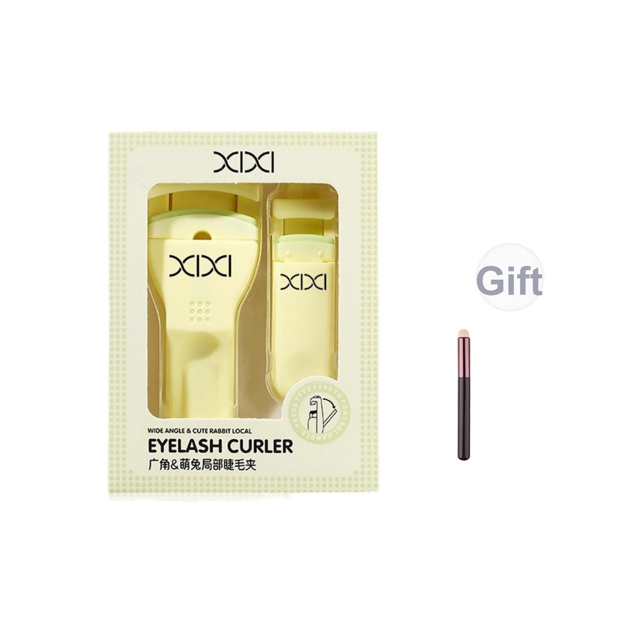 Xixi Натуральный Кудрявый Зажигатель для ресниц с широкой угловой областью Легко используемый частичный зажигатель для ресниц для естественного кудрявого дружелюбный к новичкам
