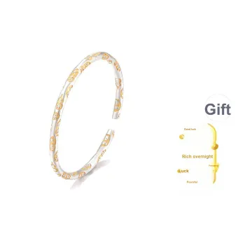 CHAOHONGJI 990 Fine Silver Bangles Women's