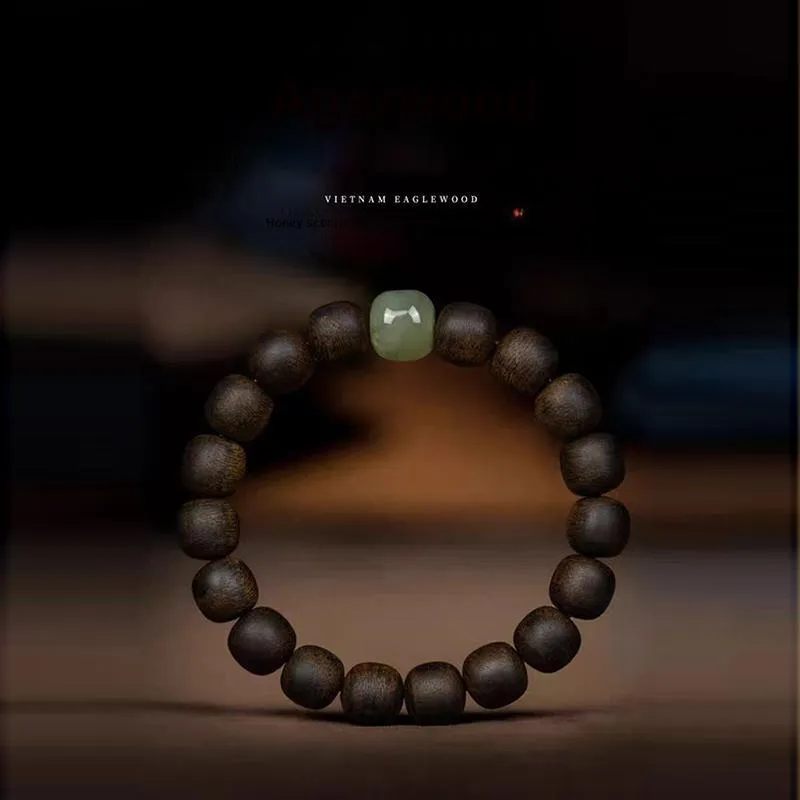 YIZHILIN Fragrance Agarwood Bracelets Unisex-1